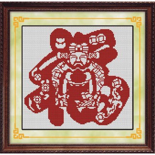 Tranh Thêu Chữ Thập Thần Tài Chúc Phúc RY1680 (KHÁCH TỰ THÊU) KT:35X33CM