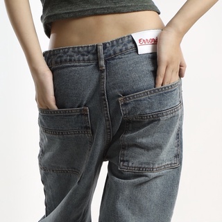 Quần ERRORIST Straight Low Jeans jean ống suông cạp thấp