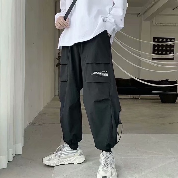 QuầN DàI ốNg RộNg MàU SắC đơN GiảN Có DâY RúT Phong CáCh HàN QuốC Cho Nam 2023 Xu HướNg MớI QuầN Legging Hip Hop | BigBuy360 - bigbuy360.vn