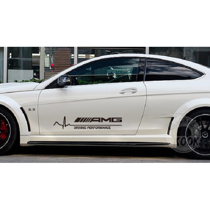 Tem AMG dán cửa xe ô tô phong cách thể thao, dán trang trí cửa xe ô tô