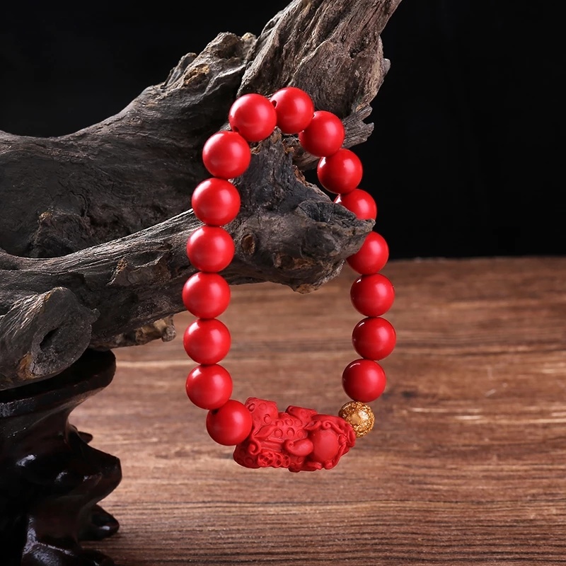Vòng Tay Chuỗi Hạt Đá Chu Sa Cho Nam Và Nữ