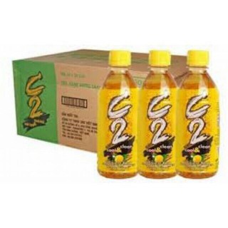 NƯỚC GIẢI KHÁT TRÀ XANH C2 HƯƠNG CHANH (Thùng/ 24 chai)