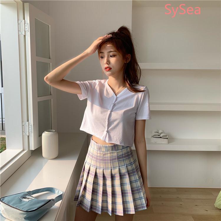 Chân Váy Lưng Cao Dáng Chữ A Màu Tím Thời Trang Mùa Hè | BigBuy360 - bigbuy360.vn
