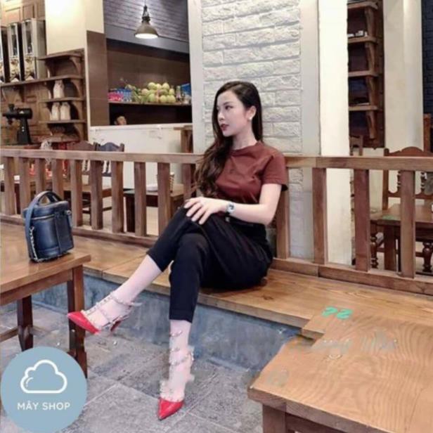 Áo phông cổ tròn cotton zip nhiều màu hàng đẹp hot hit