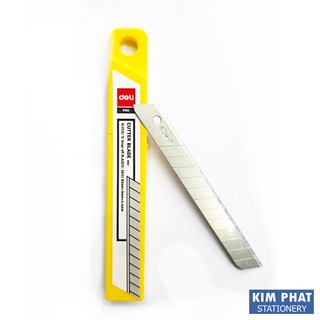 01 Tuýp (10 Lưỡi) dao trổ, lưỡi dao rọc giấy Deli 2011 / 2012 / 2015