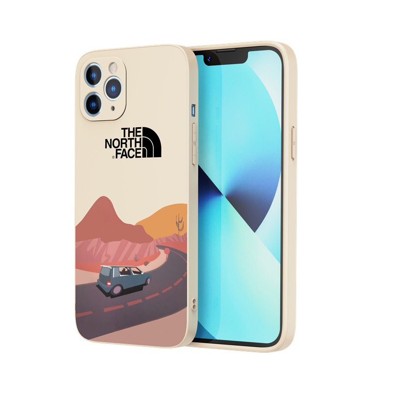 Ốp lưng iphone Ốp điện thoại Suntaiho Silicon mềm hình con đường xe chạy cho iPhone 13 12 11 Pro Max X XR Xs Max 7 8Plus 12Mini 13Mini