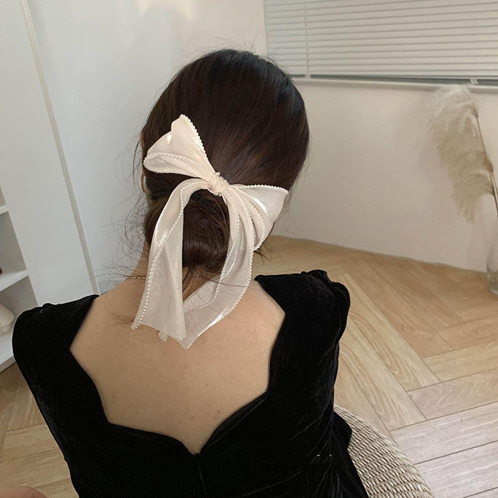 Kẹp Tóc Nơ WMES15H Phong Cách Hàn Quốc Sang Trọng Thời Trang Dự Tiệc