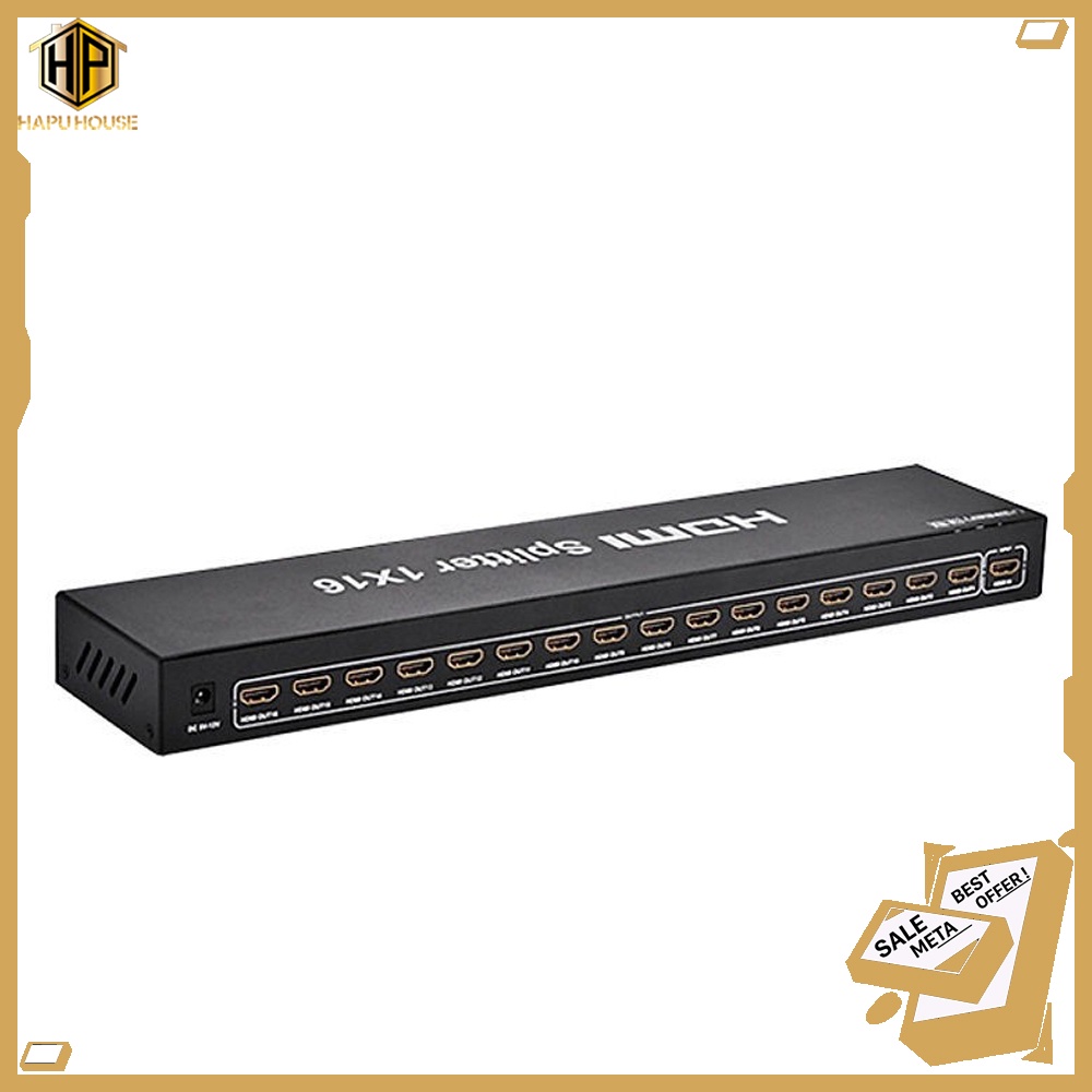 Bộ chia HDMI Ugreen 40218 từ 1 ra 16 cổng độ phân giải Full HD - Hapuhouse