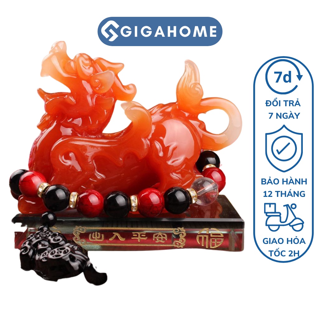 Tì Hưu Phong Thủy GIGAHOME Trang Trí Xe Hơi, Bàn Làm Việc, Khử Mùi Cho Ô Tô 5020