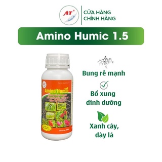 Humic AT 500ml Siêu bung rễ đi đọt nhanh giải độc hữu cơ cho cây trồng, cải tạo đất tăng độ tơi xốp, đậu trái cho cây