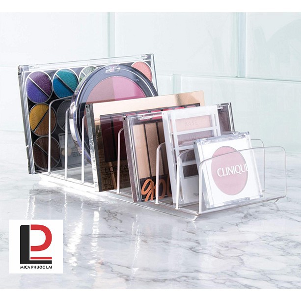 Kệ mica nhiều ngăn trưng bày mỹ phẩm (9 ngăn)