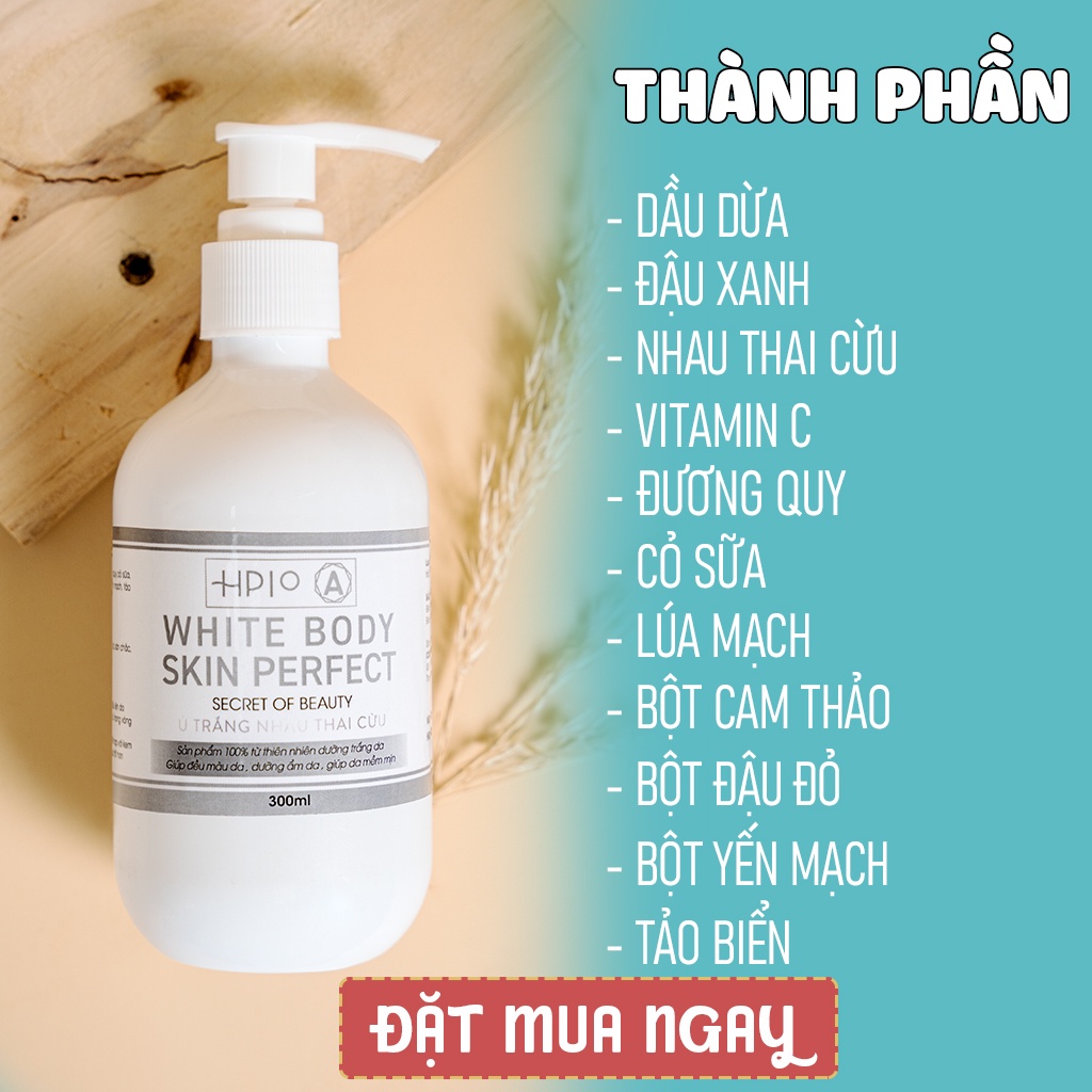 Sữa tắm trắng da nhau thai cừu White Body Skin Perfect - Ủ trắng Body giúp da trắng đẹp tự nhiên-OSHI | WebRaoVat - webraovat.net.vn