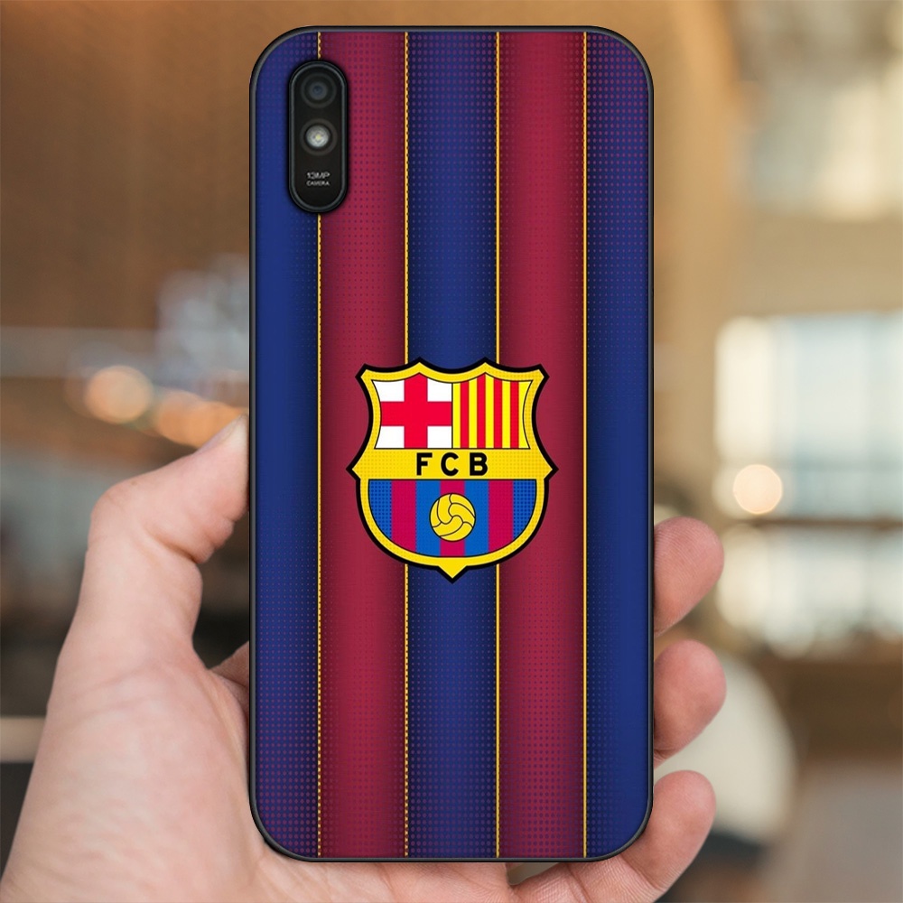 Ốp lưng Xiaomi Redmi 9A viền đen in hình Barcelona Barca