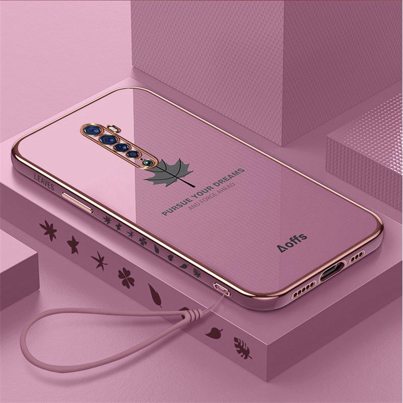 Ốp lưng điện thoại mạ sang trọng tương thích cho OPPO Reno 2 Reno 2F / 5F / 6Z / Reno 7 / 7 Pro / Reno 3 / Reno 4 / Reno 5 / 5 Pro Với bảo vệ ống kính máy ảnh silicone chống sốc Vỏ mềm case