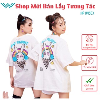 Áo Thun 3D Bad Rabbit Oversize Áo phông Unisex nam nữ tay lỡ form rộng cá tính H034 Unisex Stores