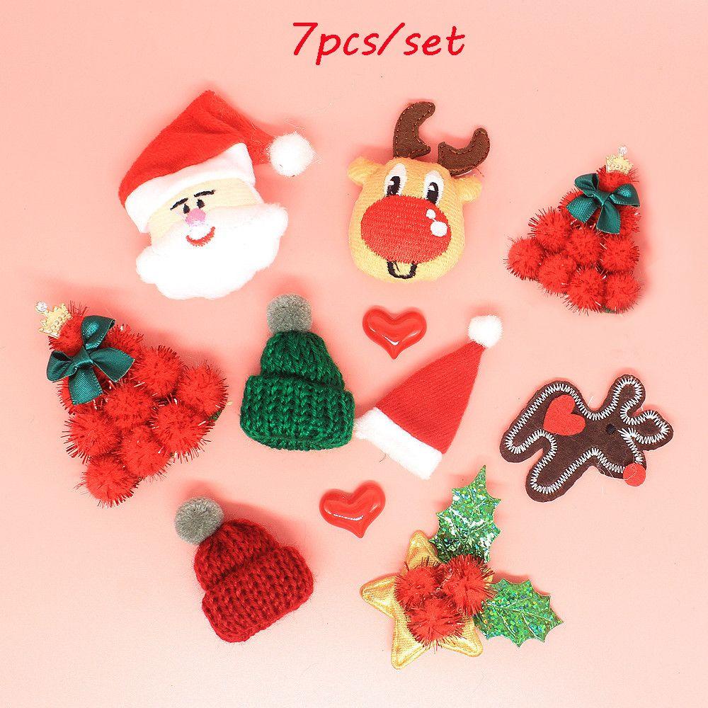Set 7 Phụ Kiện Trang Trí Giáng Sinh Thời Trang DIY