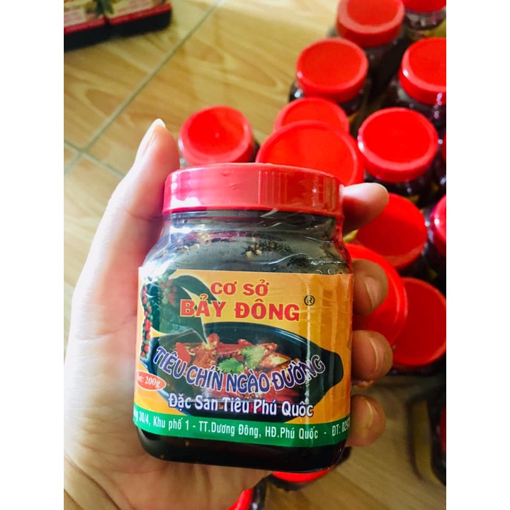 - Tiêu chín ngào đường Bảy Đông 200gr - Đặc sản Phú Quốc Minh Phát