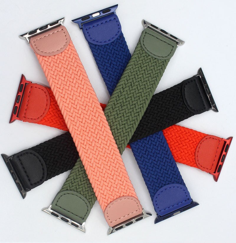 Dây Đeo Nylon Cho Đồng Hồ Thông Minh Apple Watch 6 Se Iwatch Series 7 6 5 4 3 38mm 40mm 42mm 41mm 45mm