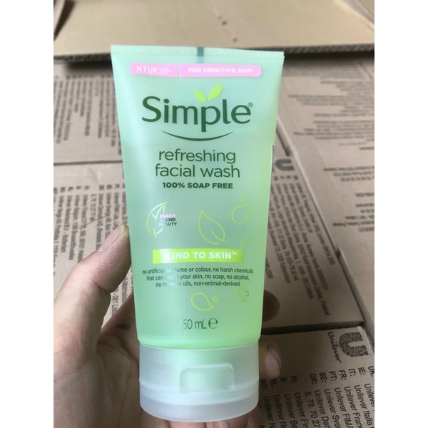 sữa rửa mặt simple 180ml