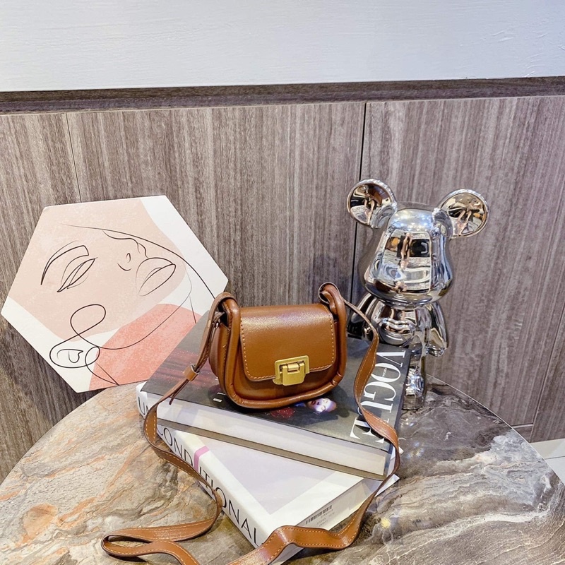 TÚI MINI KHOÁ GẬP VIỀN CONG