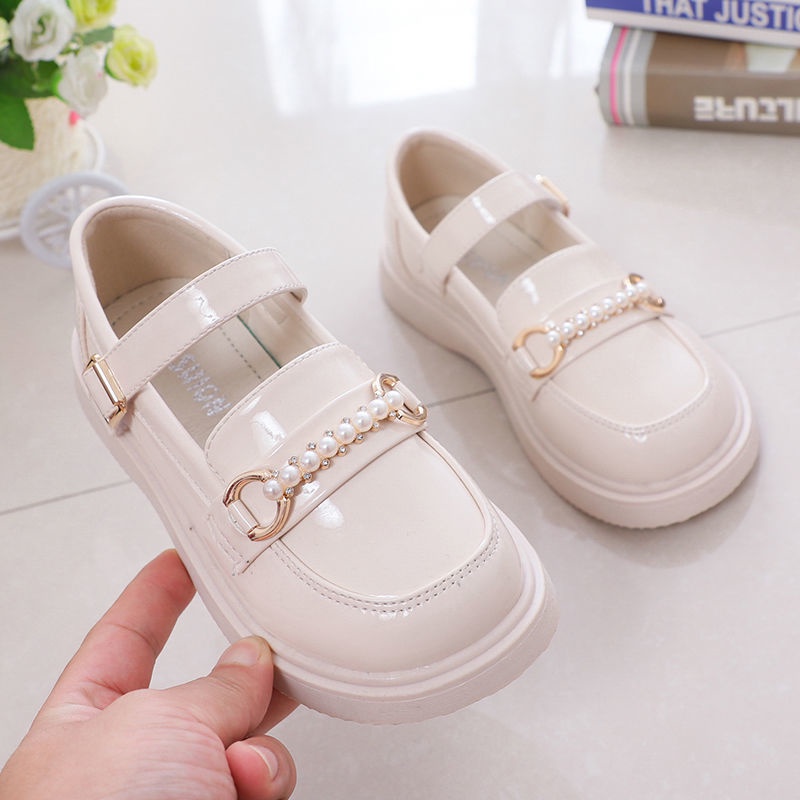 Giày Sandal Công Chúa Bằng Da Siêu Nhẹ 2022 Dễ Phối Đồ Phong Cách Phương Tây Cho Bé Gái Scho