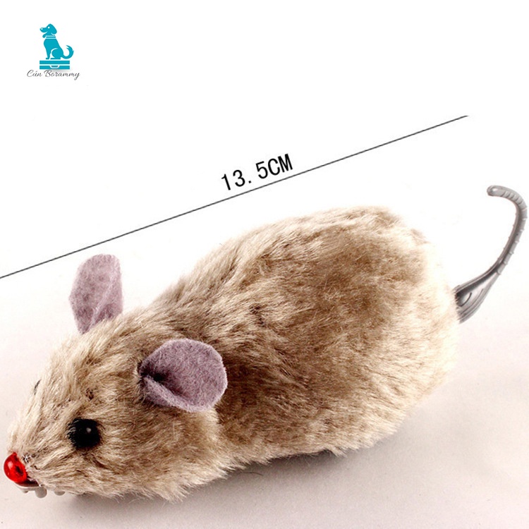 Đồ Chơi Chuột Bông Chuyển Động Bằng Dây Cót Vui Nhộn Cho Chó Mèo