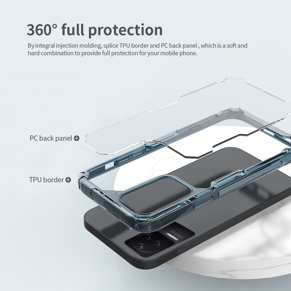 Ốp Điện Thoại Nillkin Bằng TPU Mềm Trong Suốt Siêu Mỏng Có Túi Khí Chống Sốc Cho Redmi K50 Pro / K50