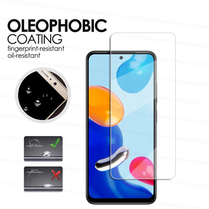 [Không FULL-Ảnh Thật] Kính CL Xiaomi Redmi Note 11 Cường Lực 2.5D 9H-0.26mm
