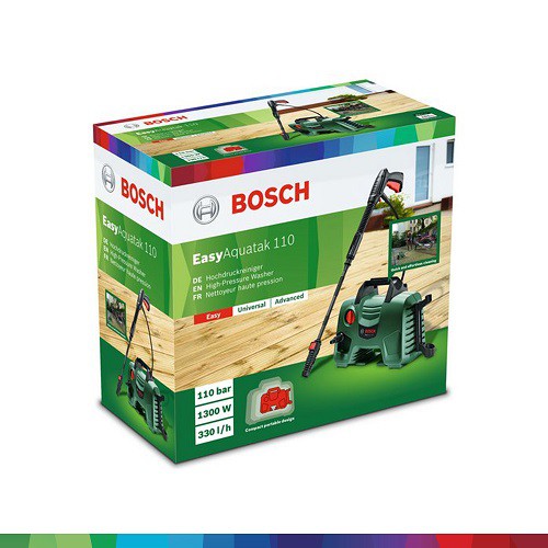 [CHÍNH HÃNG] Máy Phun Xịt Rửa Bosch Easy Aquatak 110, Giá Đại Lý Cấp 1, Bảo Hành Tại TTBH Toàn Quốc