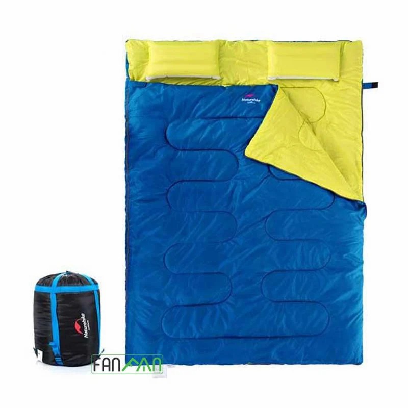 TÚI NGỦ ĐÔI CÓ GỐI BƠM HƠI NATUREHIKE SD15M030-J