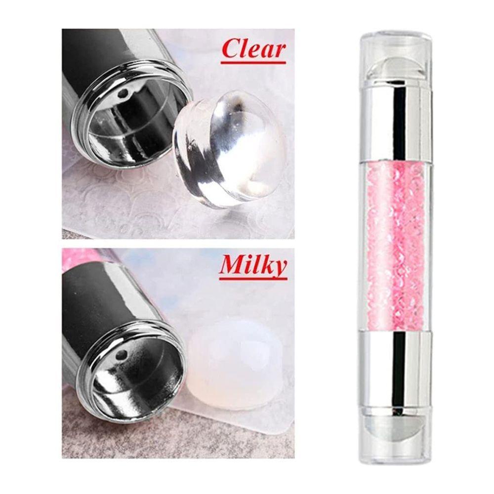 MOCHO Con Dấu Silicone Hai Đầu Trang Trí Móng Nghệ Thuật