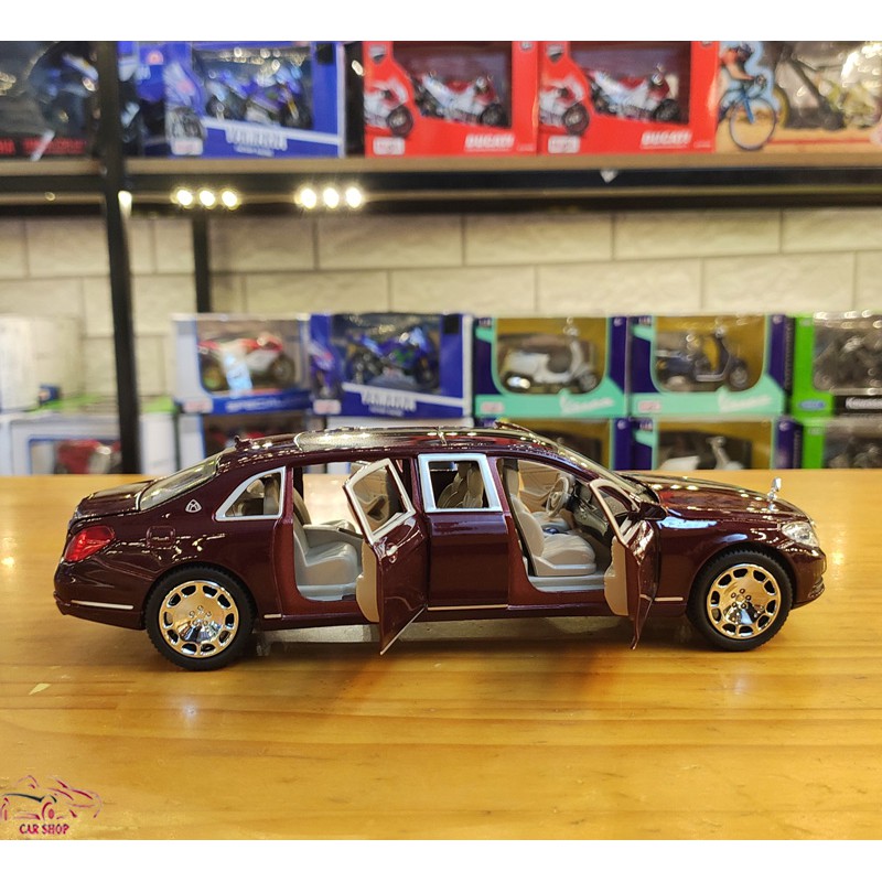 Mô hình xe ô tô Maybach S600 kim loại tỉ lệ 1:24 màu nâu