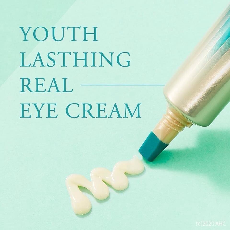 Kem Dưỡng Mắt Chống Lão Hóa, Làm Sáng Da AHC Youth Lasting Real Eye Cream For Face 12ml