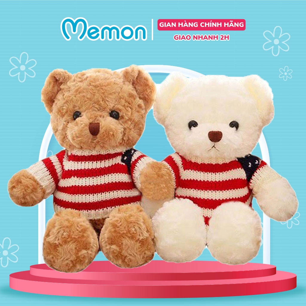 Gấu Bông Teddy Áo Len Cờ Mỹ Cao Cấp Memon