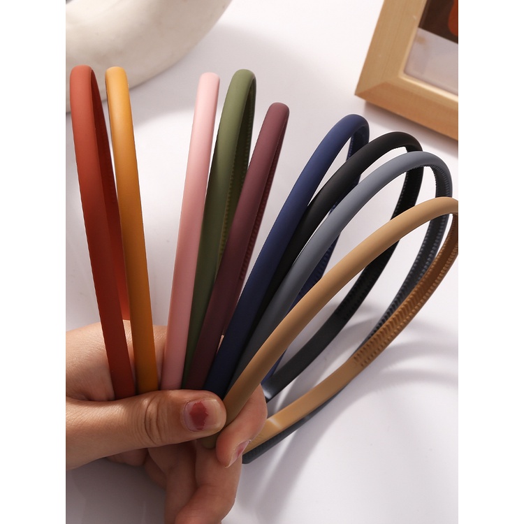 Cài Tóc Nhựa Màu Trơn bảng Nhỏ Xinh Xắn Cho Nữ 0.5CM