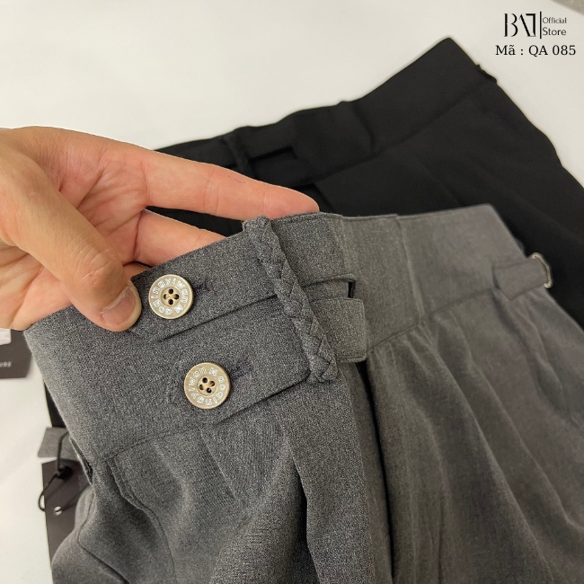 Quần âu cạp cao nam, thiết kế trẻ trung tôn dáng chất liệu vải đẹp co giãn