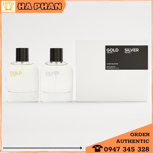 Set nước hoa Nam Zara Man Gold, Man Silver Fullbox