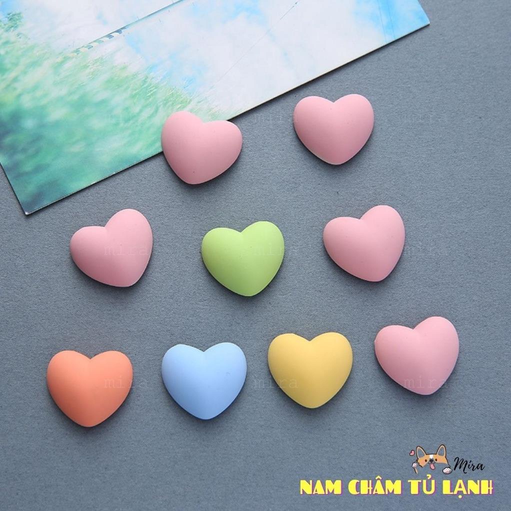 Nam Châm Tủ Lạnh 3D Hình Trái Tim Màu Love Trang Trí Bàn Học, Bàn Làm Việc, Đính Note MIRA-3D68004