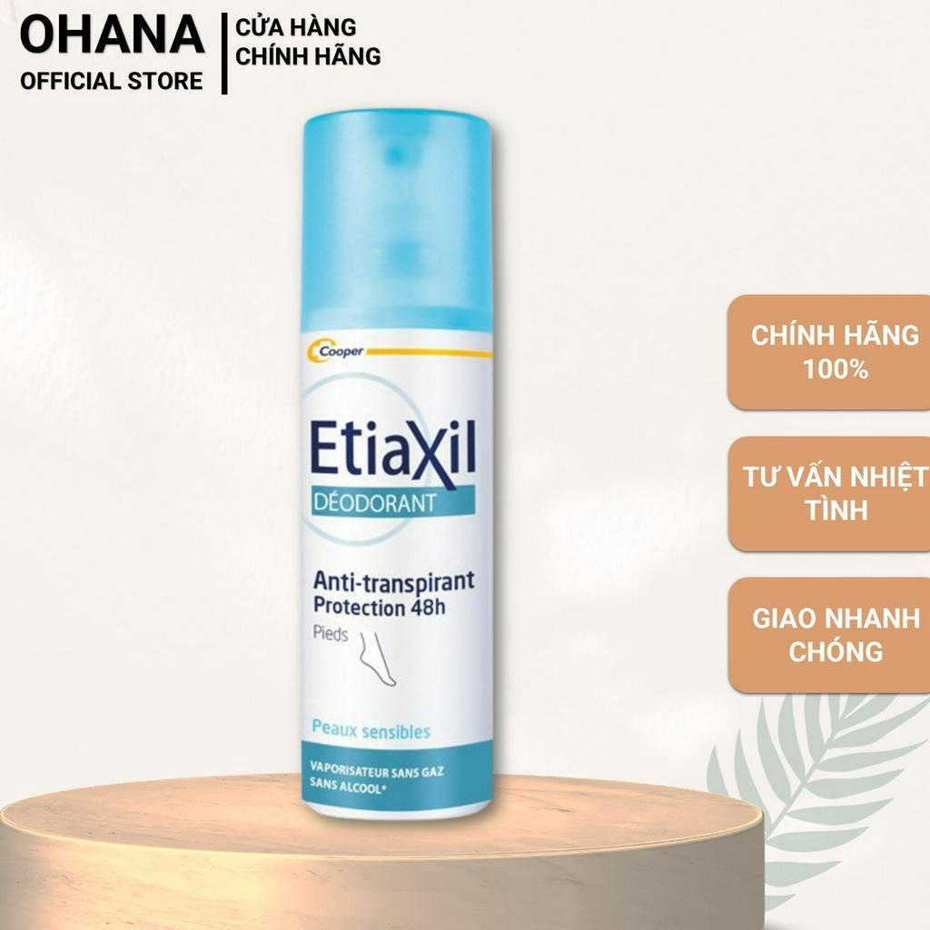 Xịt Ngăn Khử Mùi Mồ Hôi Chân Etiaxil Déodorant Anti-Transpirant 48h Pieds