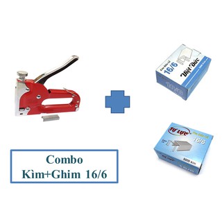 Combo kìm bấm gỗ ghim Top + ghim bấm 16/6 5000 ghim (Tiết kiệm hơn)