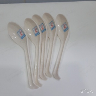 Muỗng Cơm  NO17 Melamine Màu Vân Đá Kem Cao Cấp Fataco 16.5 x 4.4 cm