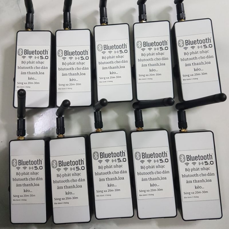 Bluetooth thu nhạc từ điện thoại loptop phát nhạc ra dàn loa thích hợp pin sạc