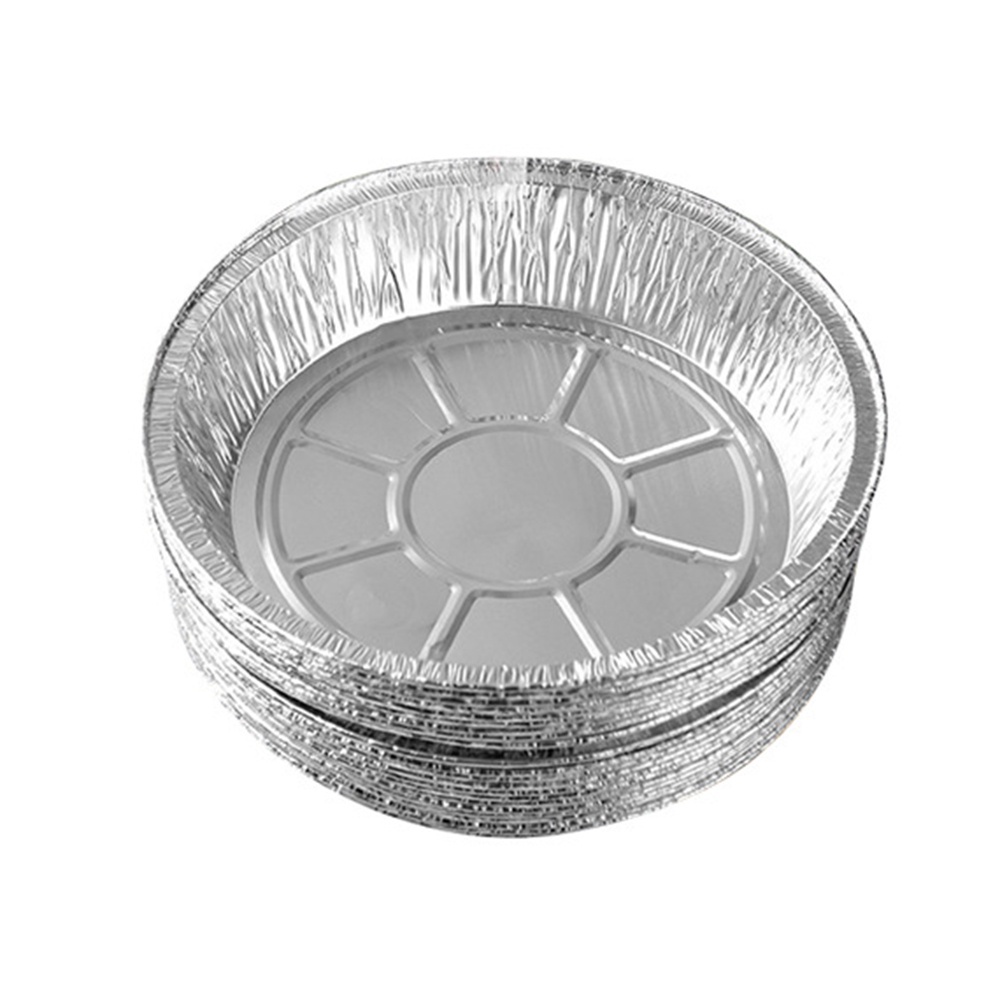 Set 10 khay giấy bạc tròn nướng bánh pizza dùng 1 lần 6/ 7/ 8 inch