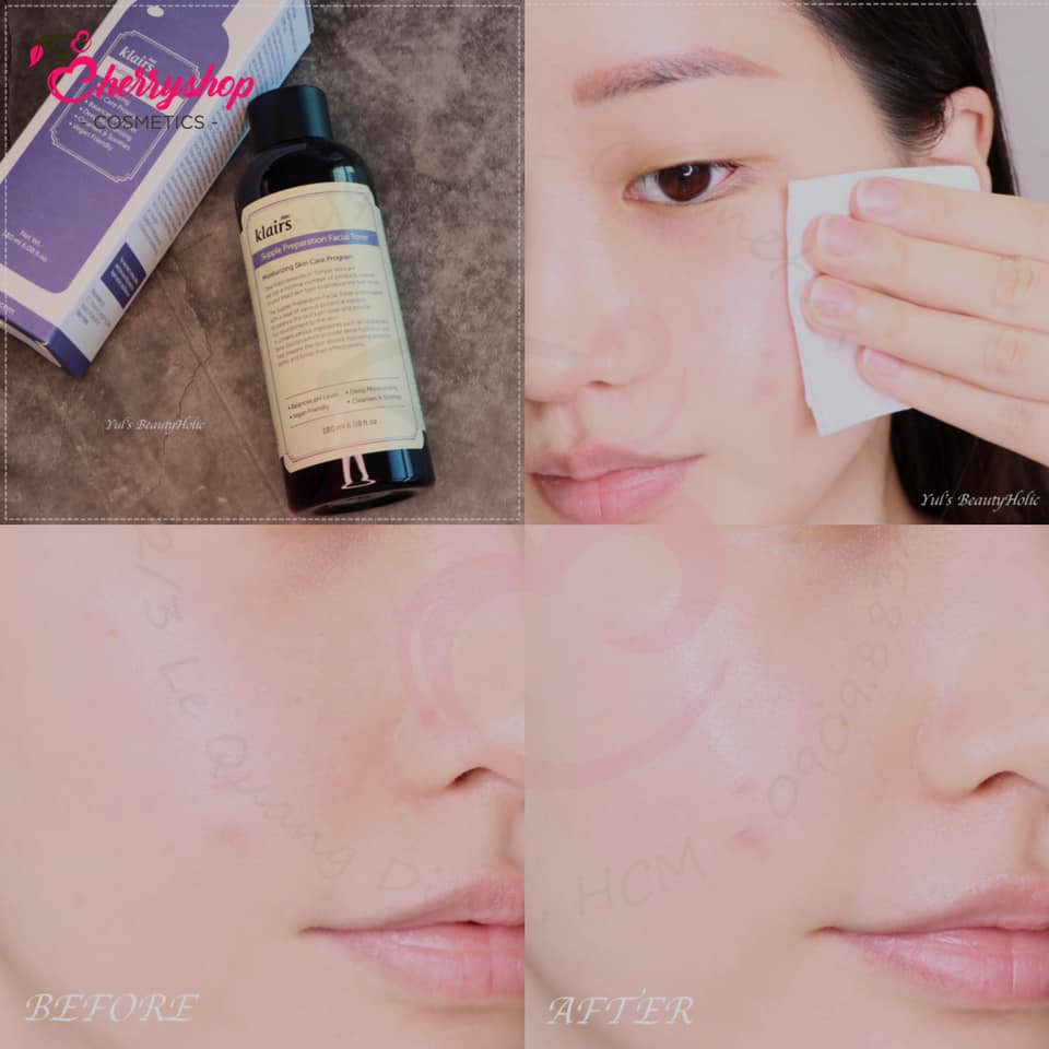 Nước hoa hồng Klairs Supple Preparation Facial Toner