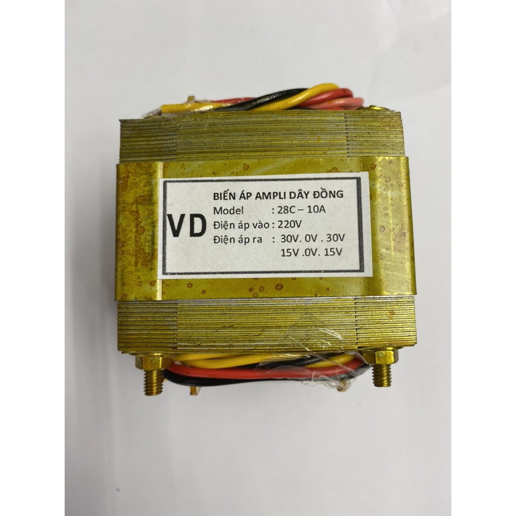 Biến áp Ampli 10A 30V đôi 100% Dây đồng