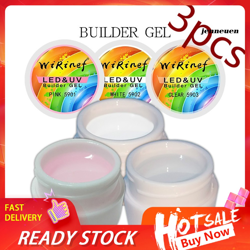 Set 1/ 3 Gel Đắp Móng Uv Led Lâu Trôi Tiện Lợi