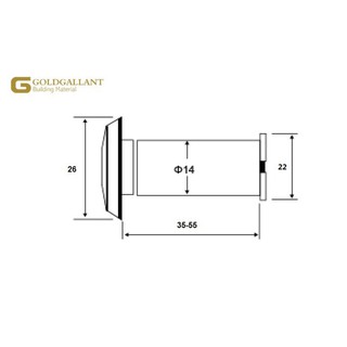 Mắt thần gắn cửa inox 304