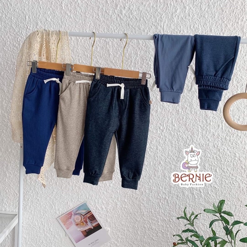 Set 3 quần Unisex Bernie cho bé trai bé gái 8-22kg- 21Q002