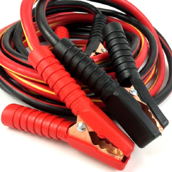 Dây Câu Bình Ắc Quy Ô Tô Lõi Đồng SIÊU TO - 1000A/2000A, Kích Điện Ắc Quy Cứu Hộ Ô Tô 4 Mét