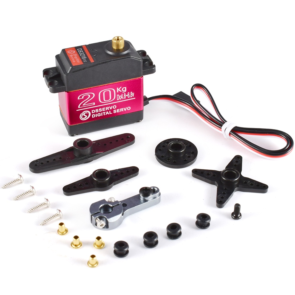 Động cơ servo ds3218 20kg ds3225 25kg ds3235 35kg chống nước cho xe đồ chơi tỉ lệ 1/8 1/10